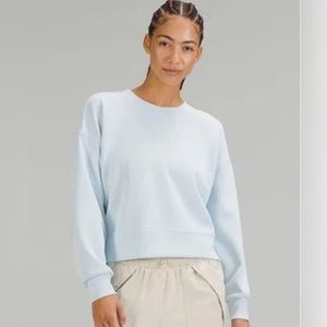 Lululemon NWT perfectly oversized cropped crew PWBE size 10 NWT